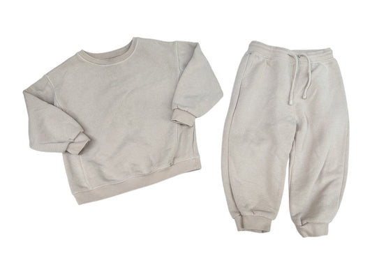 Zara Beige Jogger Set 18-24m
