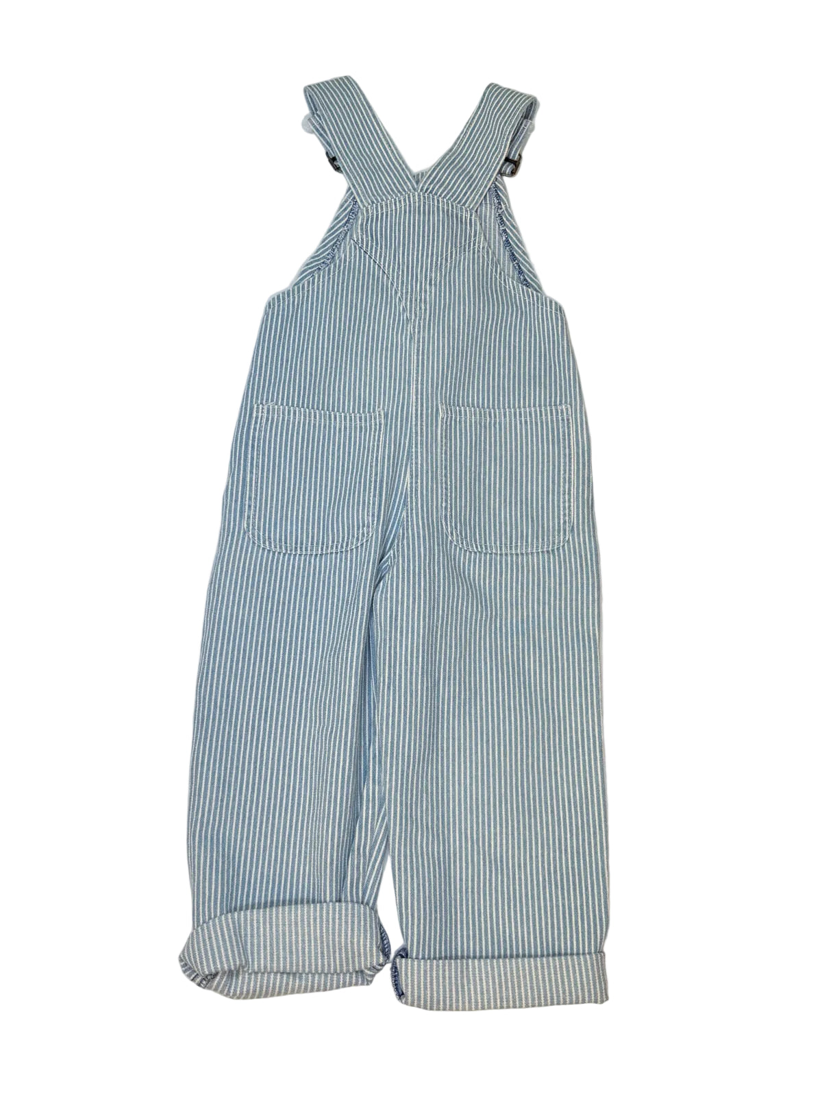 Hey Gang Hickory Stripe Overalls Size 2-3