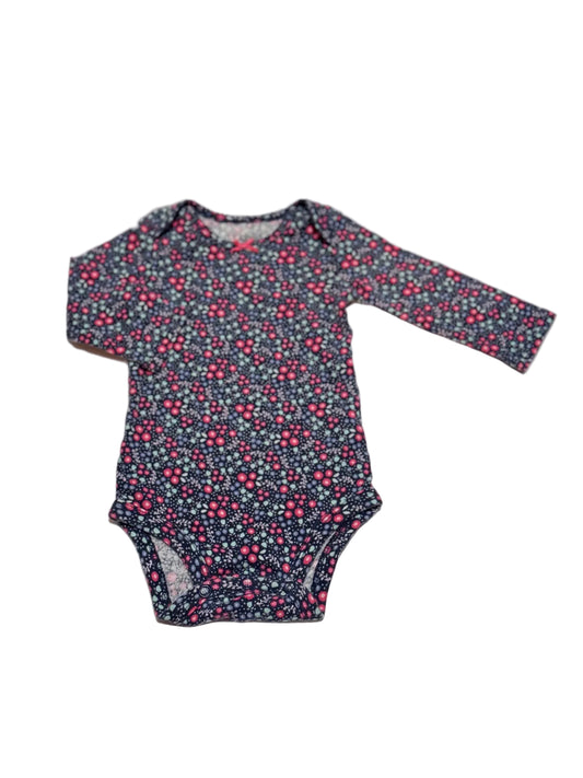 Child of Mine Floral Navy Bodysuit 6M