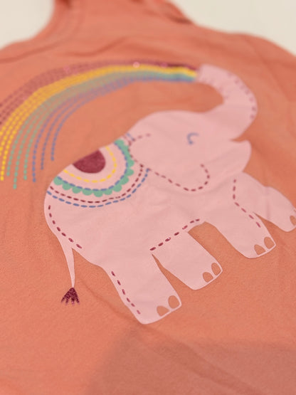 Joe Fresh Elephant Rainbow Tank Top Size 4
