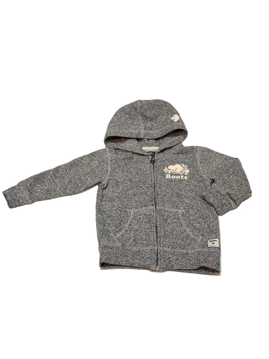 Roots Kids Gray Zip Hoodie 3T