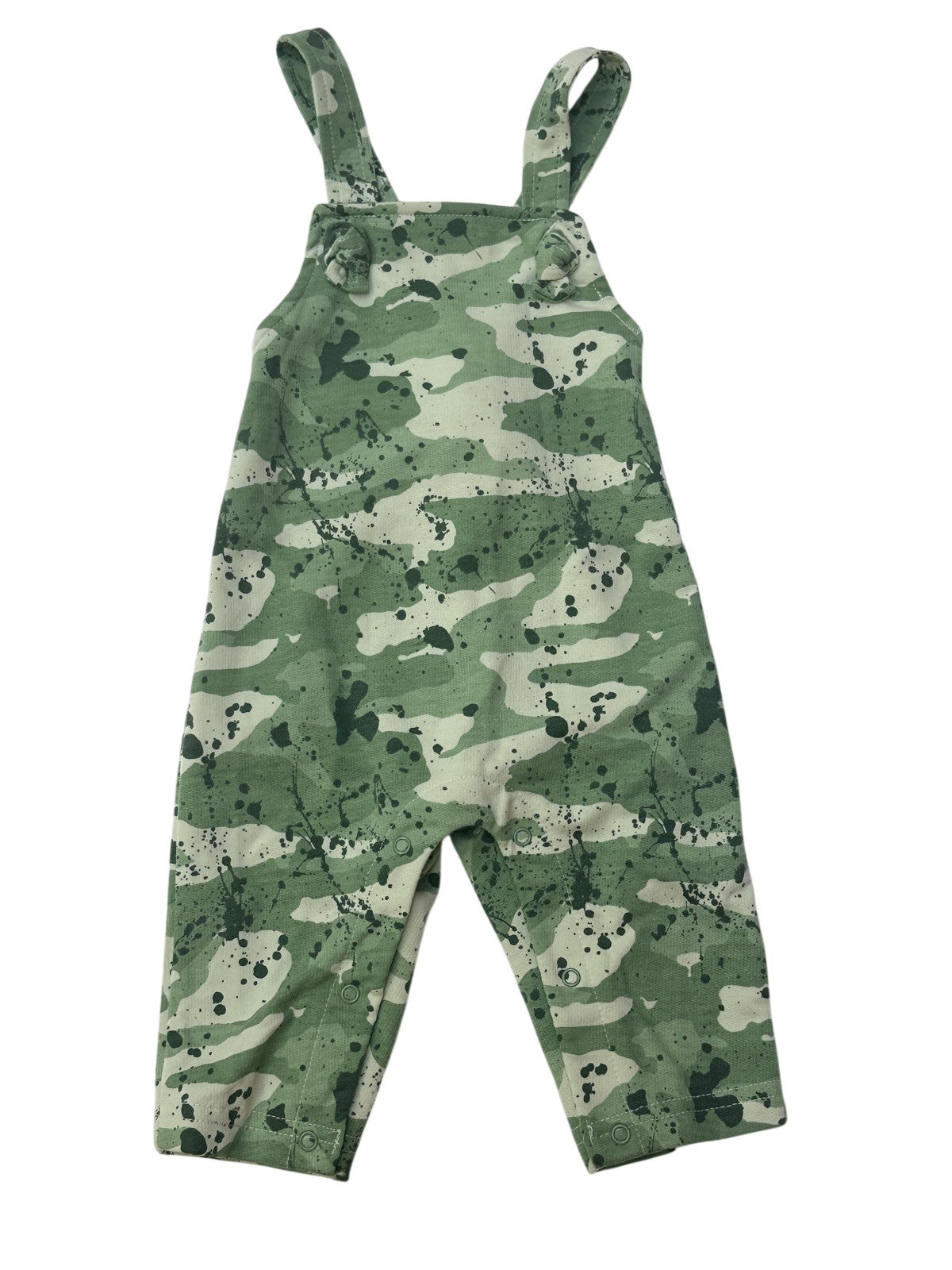 George Camo Splatter Print Overall 3-6M