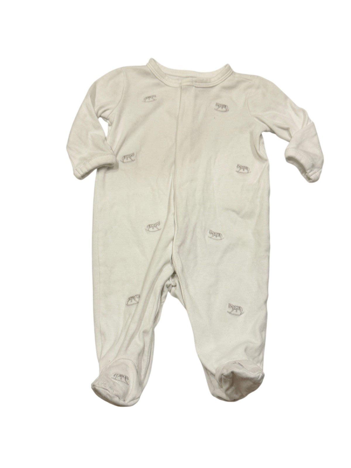 Ralph Lauren Cream Embroidered Sleeper 3M