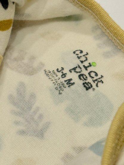Chick Pea Leaf Print Bodysuit 3-6M
