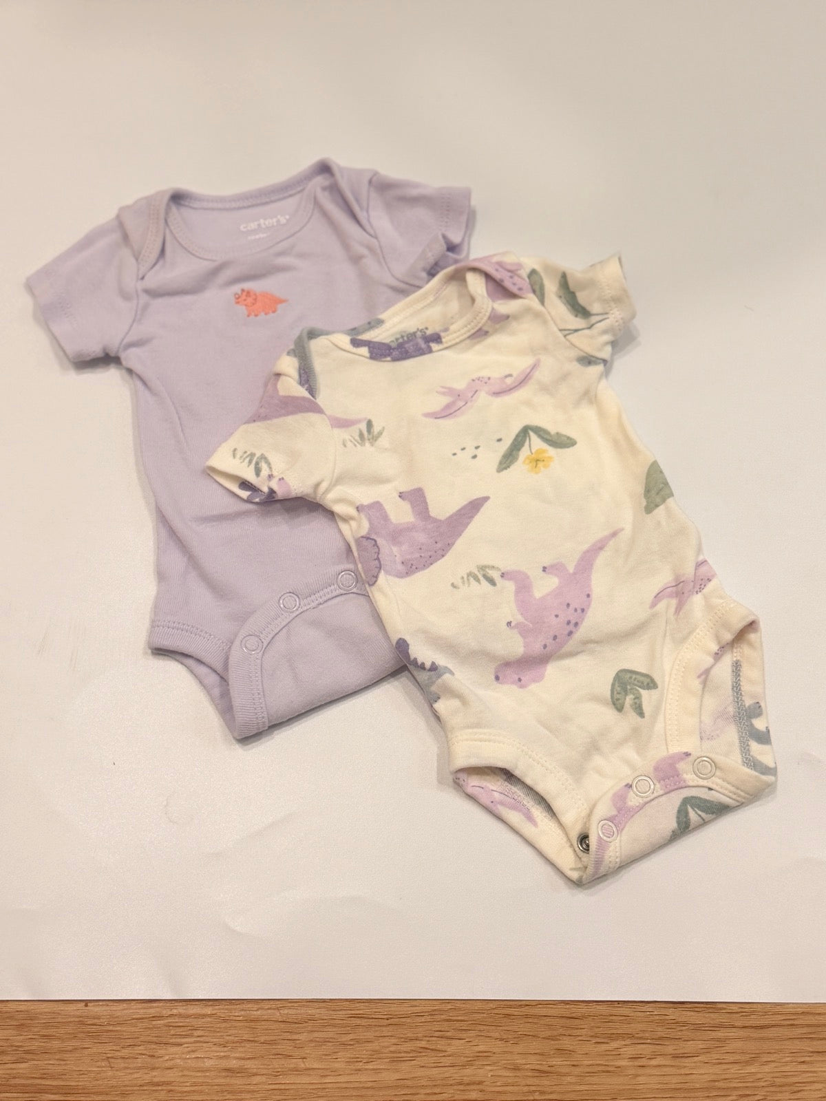 Carter's Dinosaur Bodysuit 2-Pack Size Newborn