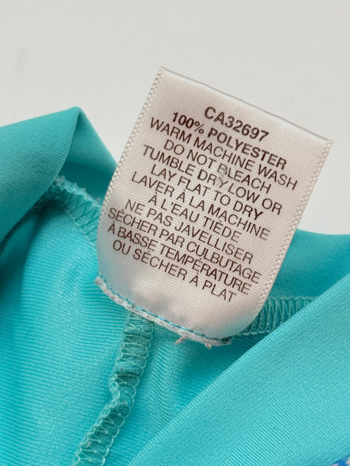 NoZone Teal Floral Full Body Swimsuit 12-18M