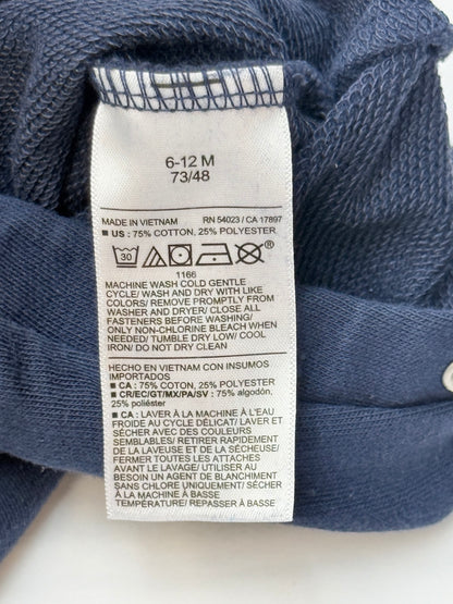Old Navy Navy Fleece Romper 6-12M