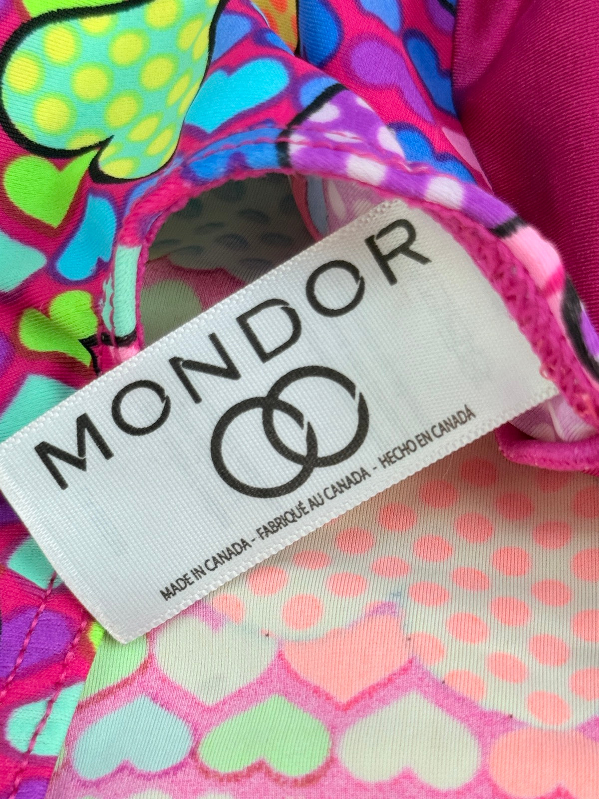 Mondor Heart Print Biketard Size 6X-7