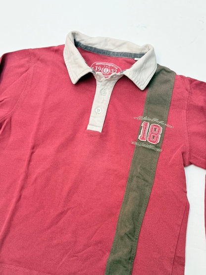 C.F.K Burgundy Long Sleeve Polo Size 6