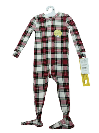 NWT - Rise Little Earthling Plaid Footed Sleeper 12-18M