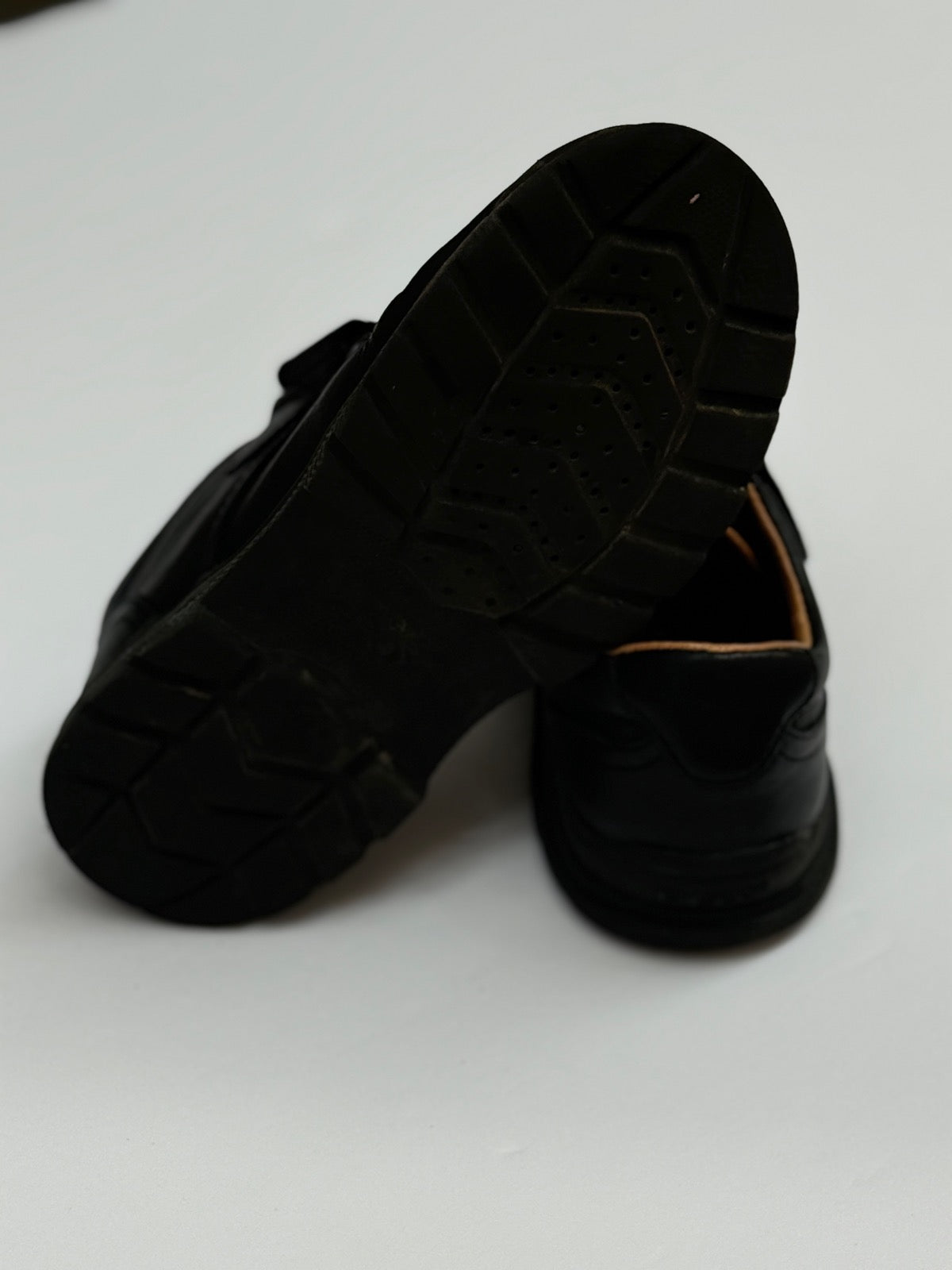 Geox Black Leather Velcro School Shoes Size 2