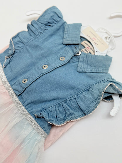 Nanette Lepore 3-Piece Denim Tutu Set 18M