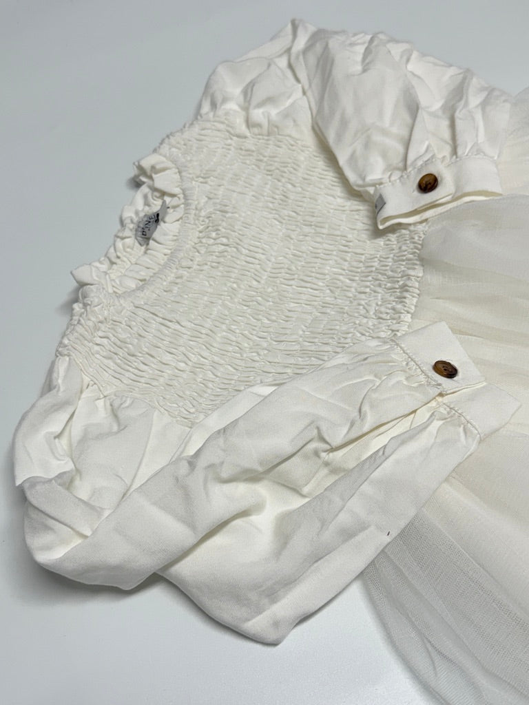 DONSJE Amsterdam Janice Dress | Crispy White  2-3Y