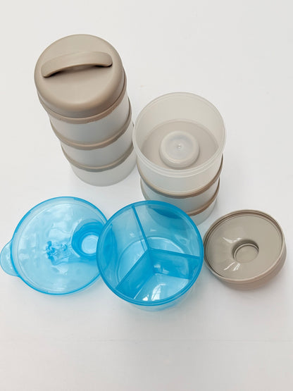 Stackable Baby Formula Milk Powder Dispensers Set