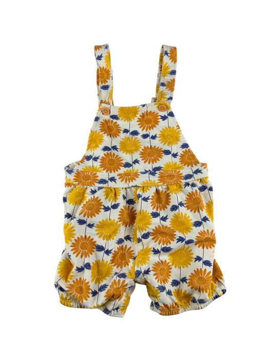Pekkle Sunflower Print Overalls 18M