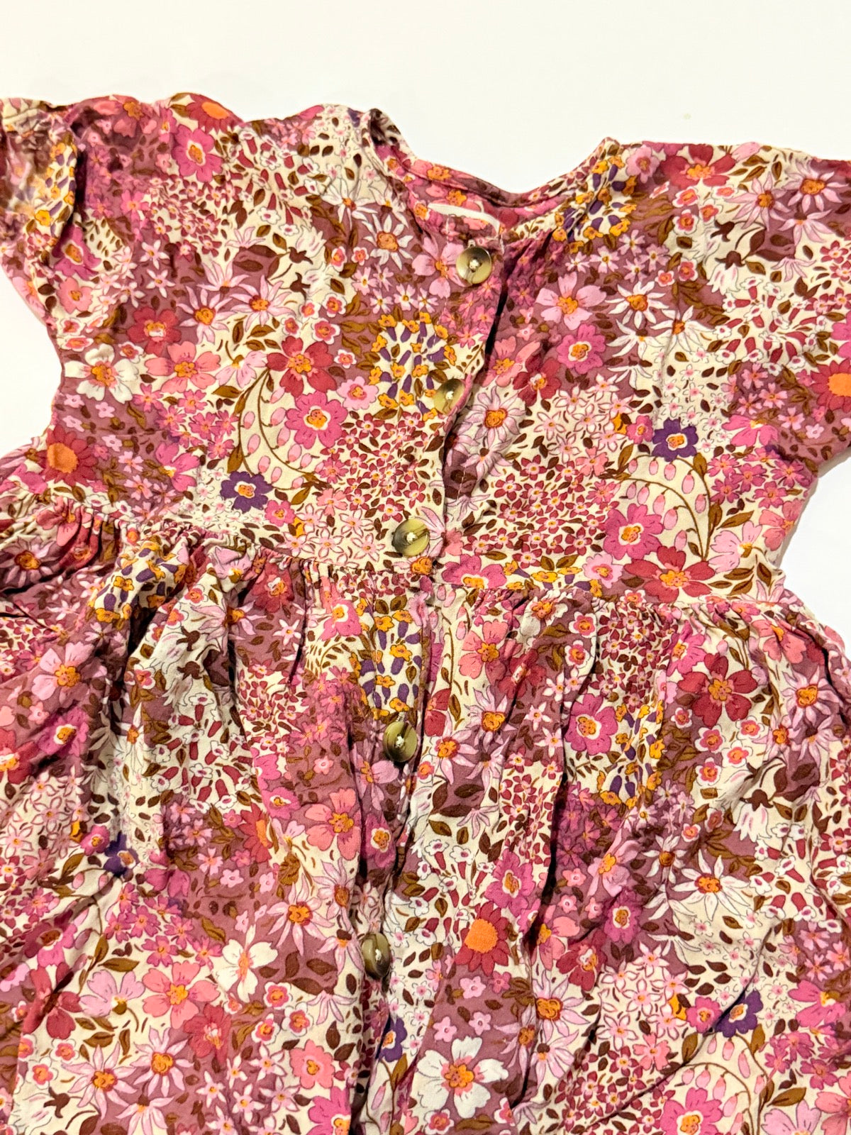 Next Floral Pink Dress 3Y