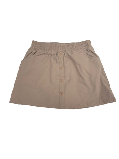 Pekkle Beige Button-Front Skirt Size 5