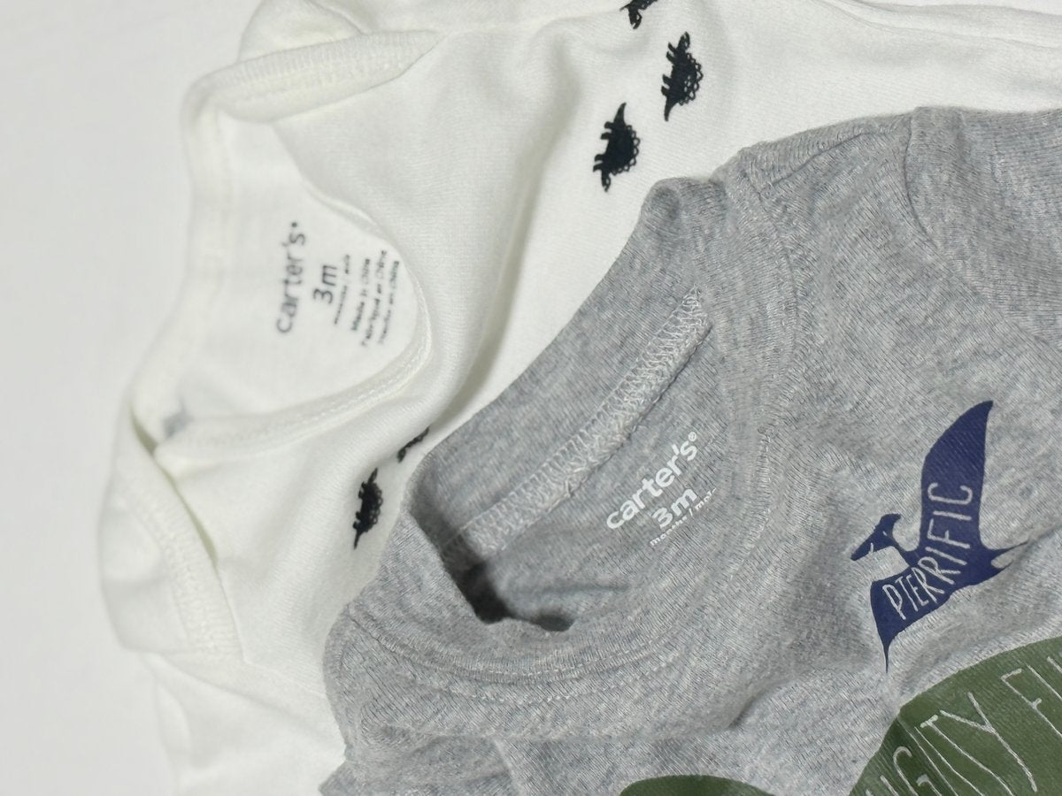 Carter's Dinosaur Bodysuit 2-Pack 3M