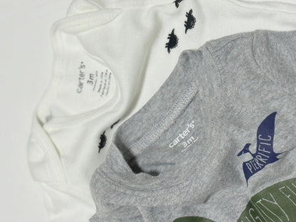Carter's Dinosaur Bodysuit 2-Pack 3M