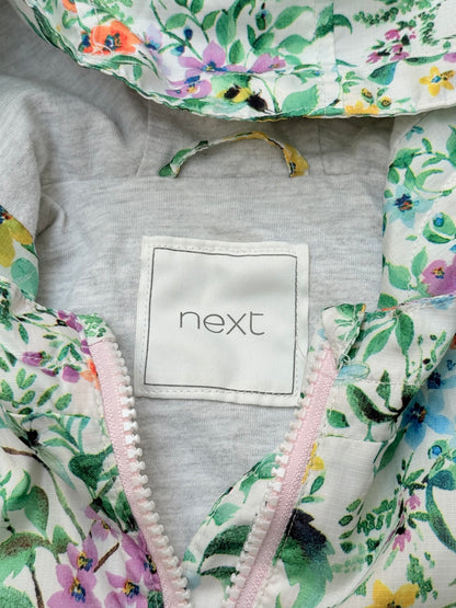 Next Floral Hooded Jacket 6-9 Months