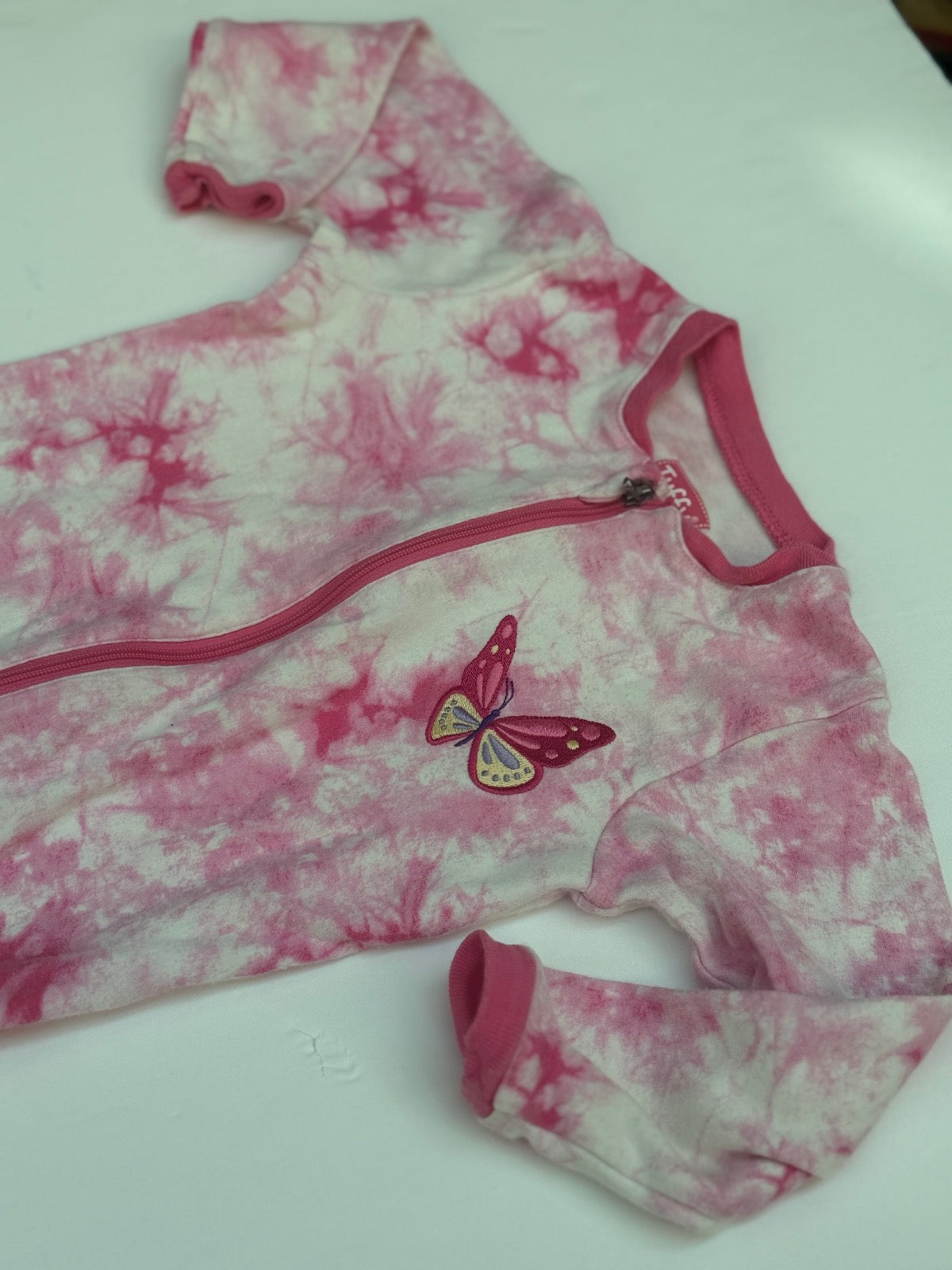 Tuffy Tie-Dye Butterfly Footed Sleeper 18m