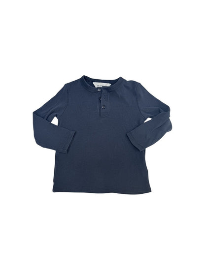 H&M Adorables Navy Ribbed Henley Size 3-4Y