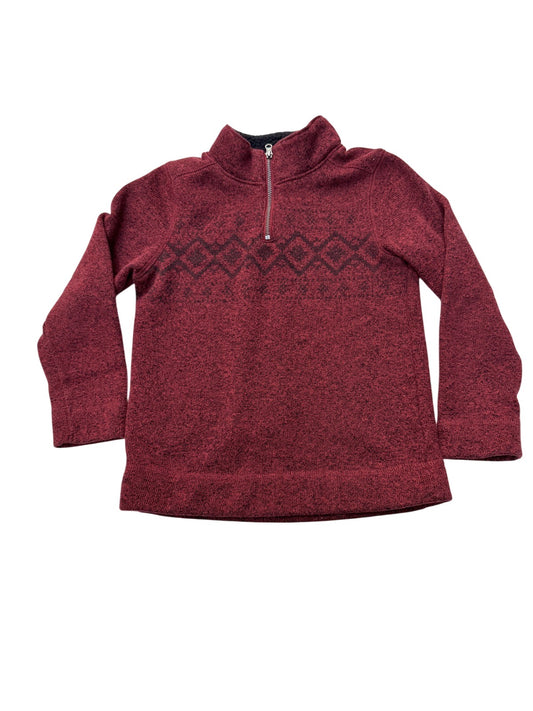 Sonoma Red Quarter-Zip Sweater Size 6