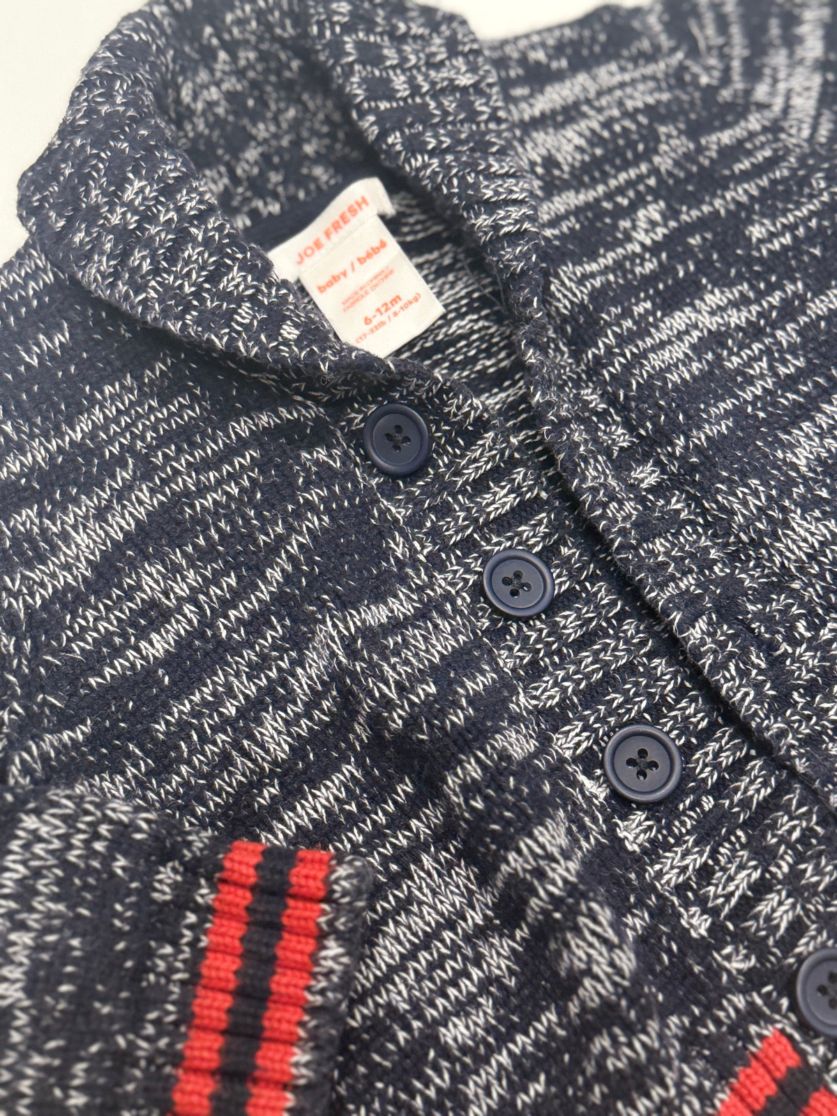 Joe Fresh Baby Knit Cardigan Sweater 6-12m