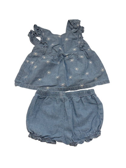 Carter's Denim Sun Print Set 6M