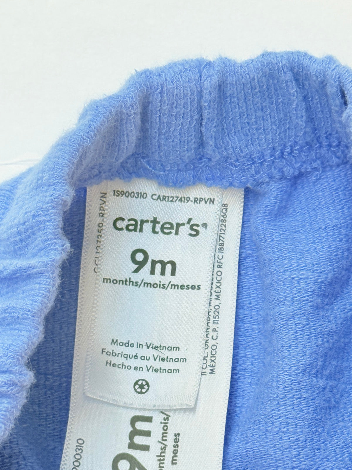 Carter's Blue French Terry Shorts 9M