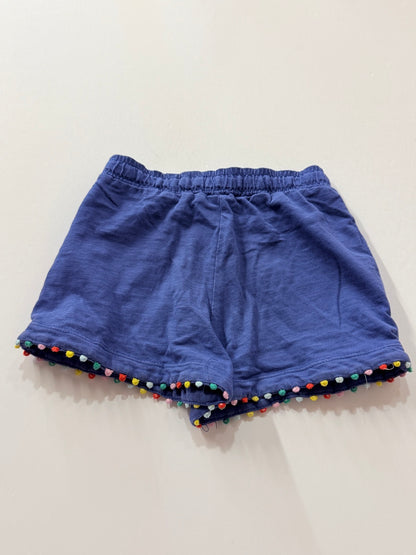 Boden Pom Pom Trim Shorts Girls 4Y