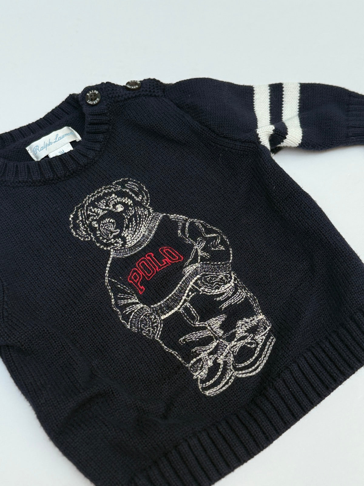Ralph Lauren Bear Knit Sweater 3M