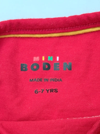 Mini Boden Dog Christmas Tree T-Shirt 6-7Y
