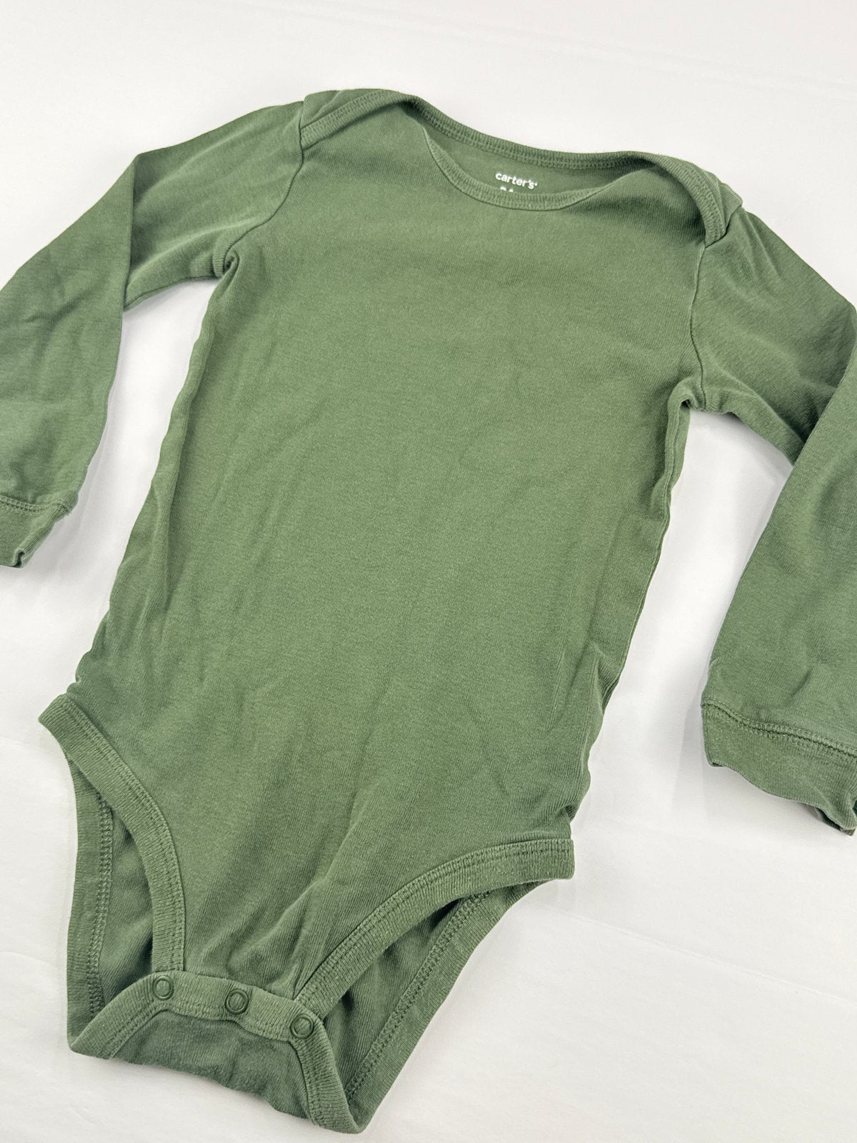 Carter's Olive Green Long Sleeve Bodysuit 24M