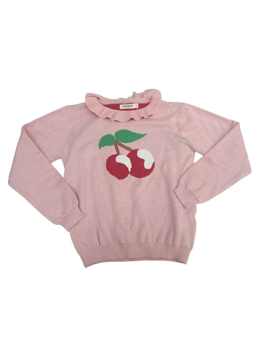 Mini Ari Pink Cherry Print Sweater Size 10