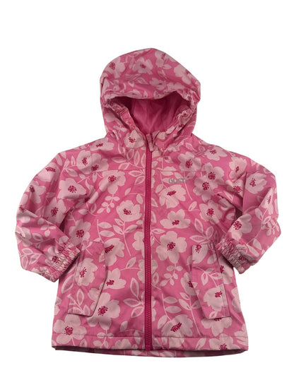 Gusti Pink Floral Rain Jacket & Pants Set 3T - Play Condition