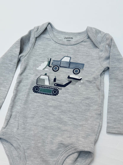 Pekkle Truck Excavator Bodysuit Size 12M