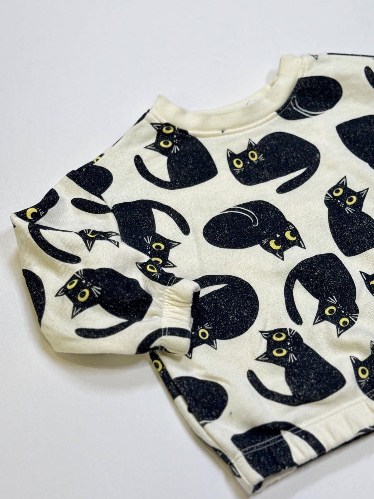 Old Navy Black Cat Print Set 12-18M