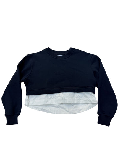 NWT - Zara Layered Shirttail Sweatshirt Size 9-10