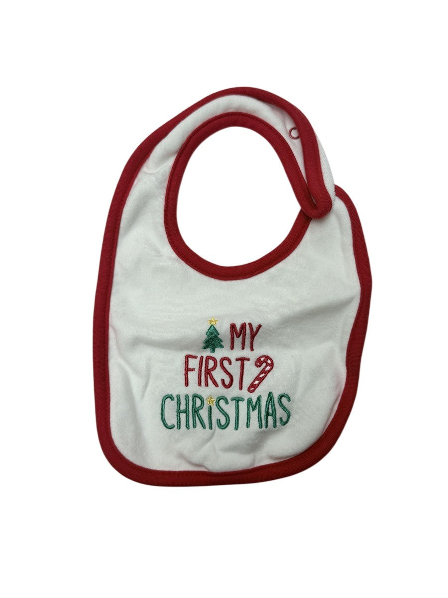 The Littlest My First Christmas Bib One Size