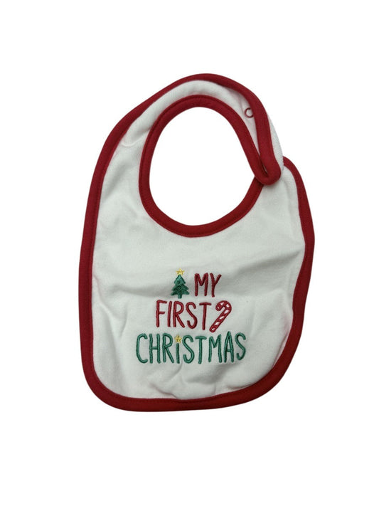 The Littlest My First Christmas Bib One Size