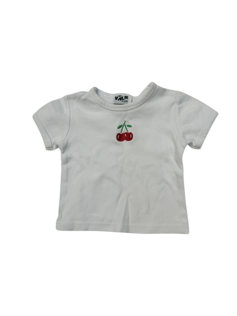 Vals Kids Cherry Embroidered T-Shirt 3Y