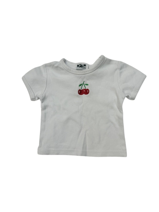 Vals Kids Cherry Embroidered T-Shirt 3Y