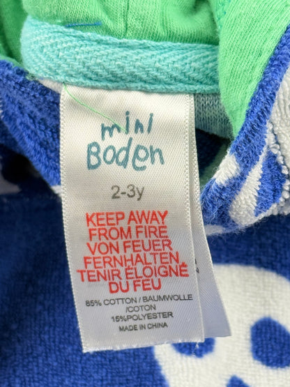 Mini Boden Skull Terry Hoodie 2-3Y