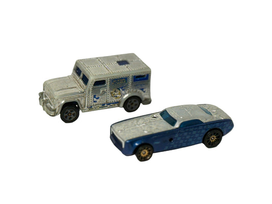 2pc Hot Wheels bundle Silver