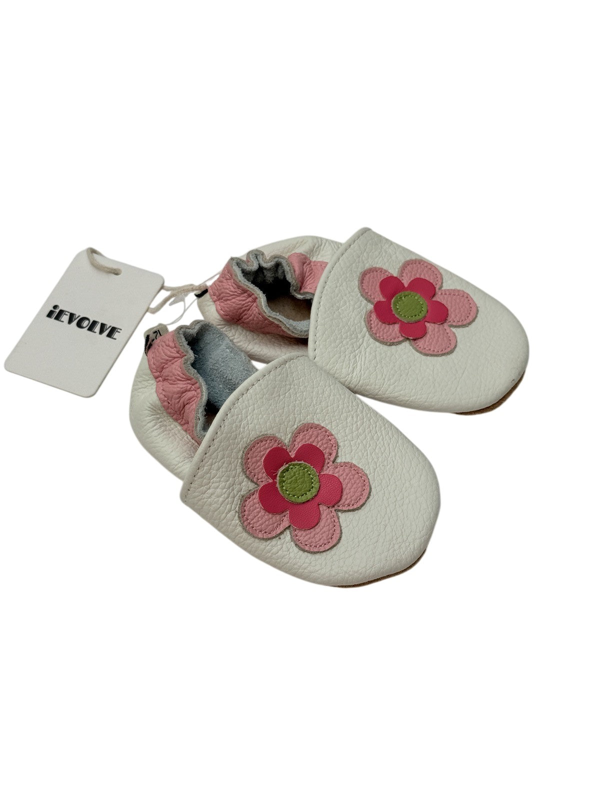NWT - iEVOLVE Flower Leather Baby Shoes 12-18M