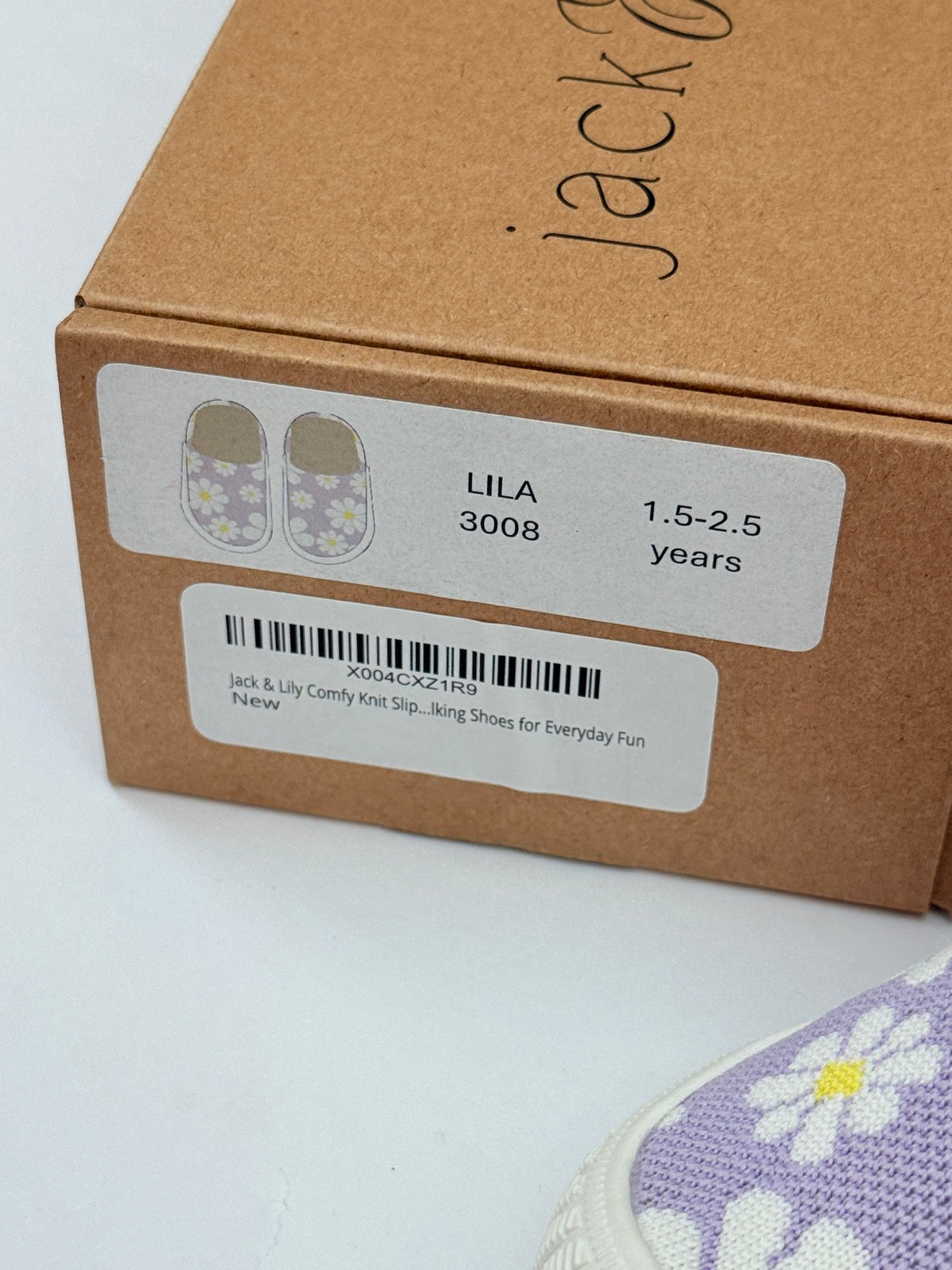 Jack & Lily Lila Daisy Knit Slip-On Size 3008