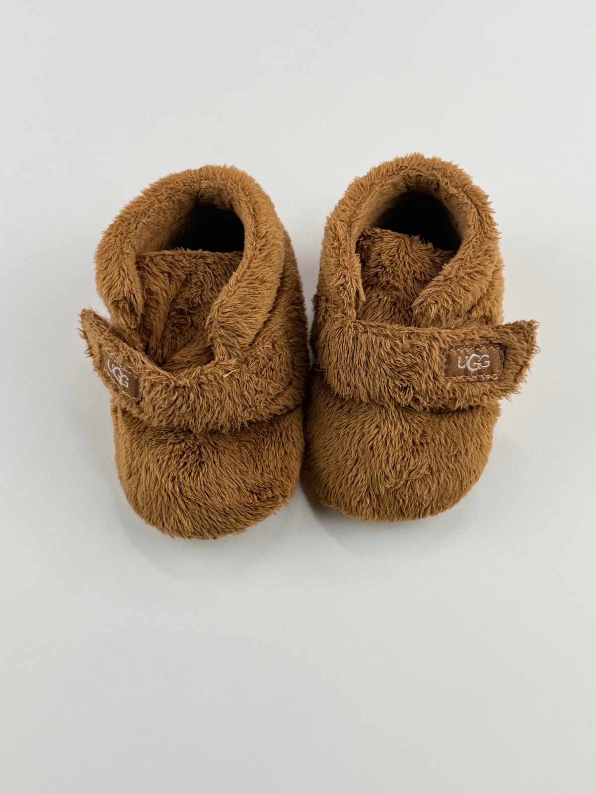 UGG Bixbee Chestnut Fleece Baby Booties Size 2/3