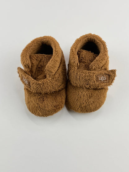 UGG Bixbee Chestnut Fleece Baby Booties Size 2/3