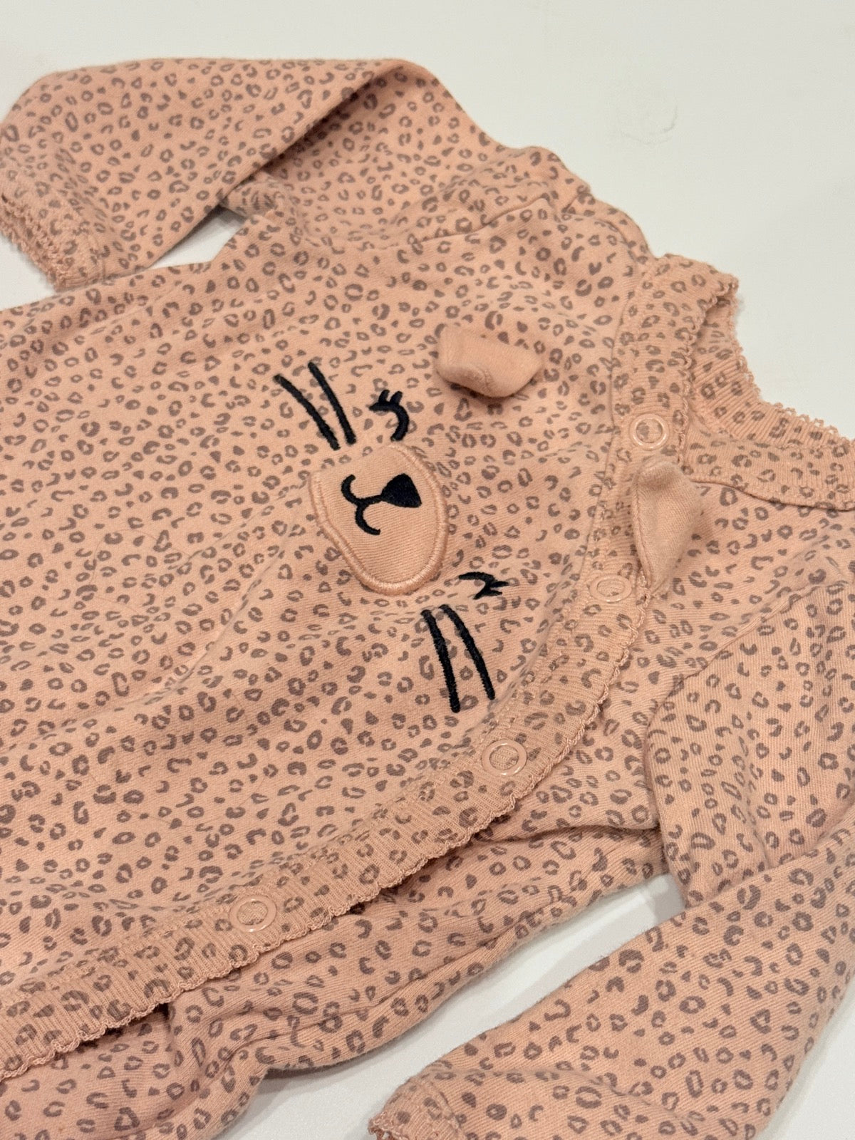 Carter's Leopard Print Footed Sleeper 3M